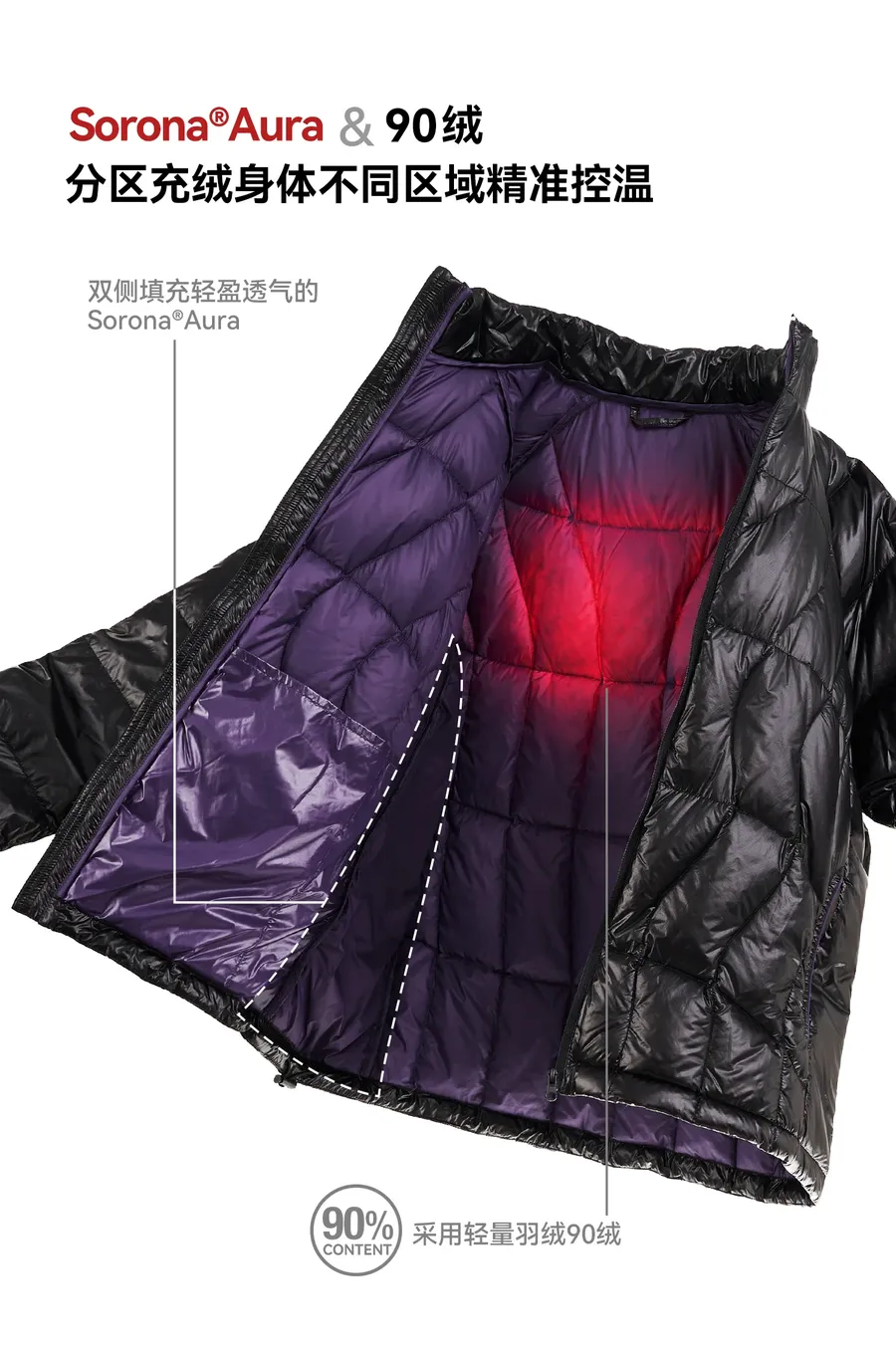 10D Packable Ultra-Light Down Jacket on model, image 4