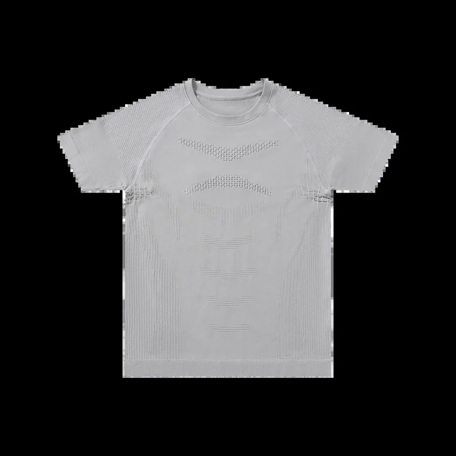 Seamless Knit Muscle T-Shirt flat lay