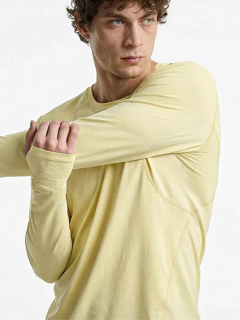 Quick-Dry Line Long Sleeve T-Shirt on model, image 2