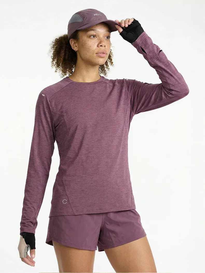 Quick-Dry Line Long Sleeve T-Shirt on model, image 4