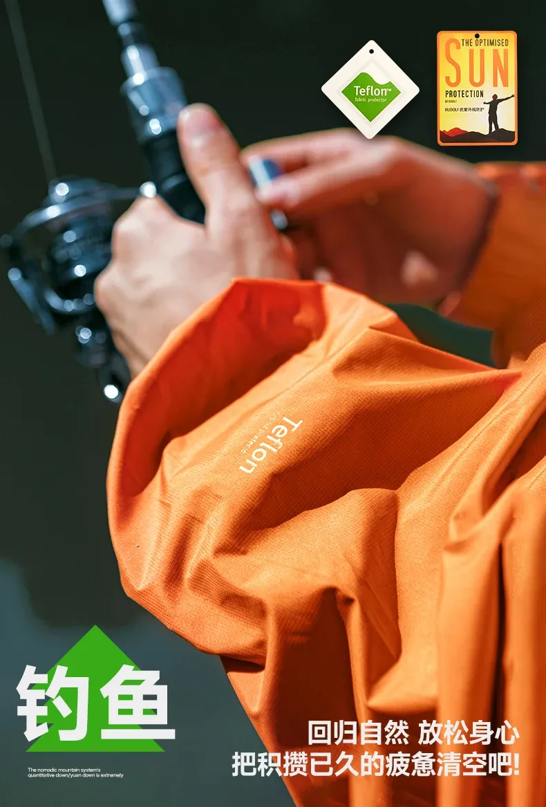 Teflon Triple-Protection Sun Jacket on model, image 5
