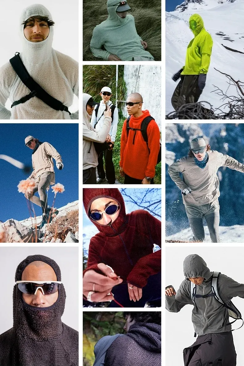 Thermolite Air-Fleece Hoodie on model, image 1