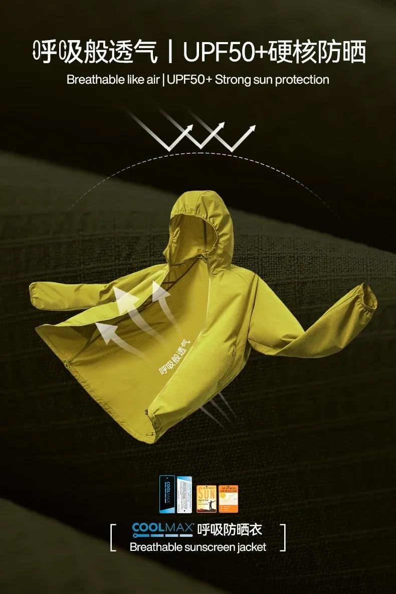 COOLMAX Packable Sun-Protective Jacket on model, image 1